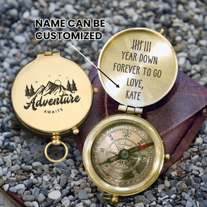 Personalized Engraved Compass - Family - To My Boyfriend - Forever To Go - Gpb12018