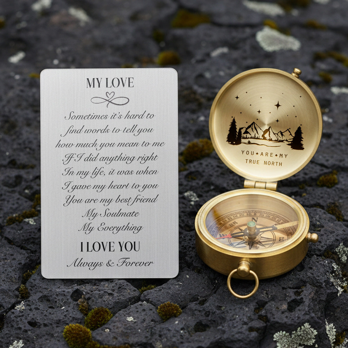 Personalized Compass Gift - You Can’t Always Be There - But This Can - Gpb26012