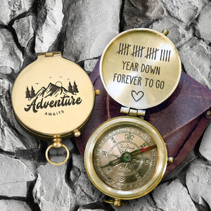 Personalized Engraved Compass - Family - To My Boyfriend - Forever To Go - Gpb12018