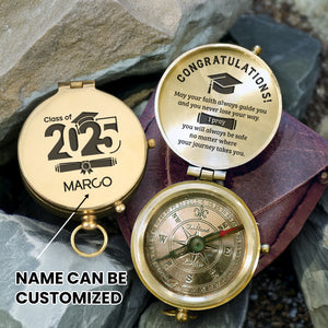 Personalized Engraved Compass - Family - To My Son - I Pray You Will Always Be Safe - Gpb16077