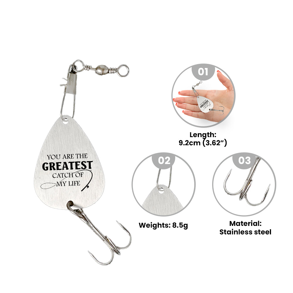 Personalized Fishing Hook - To My Man - The Greatest Catch Of My Life - Gfa26002