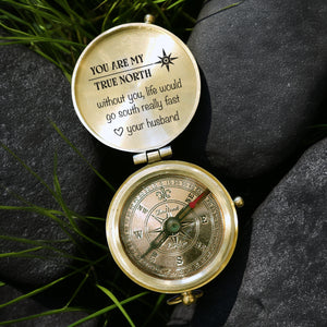 Personalized Engraved Compass - Family - To My Wife - Without You, Life Would Go South Really Fast - Gpb15010