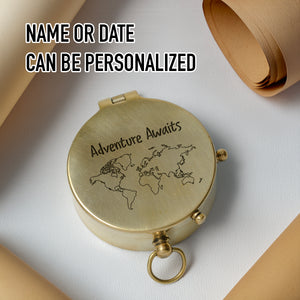 Personalized Engraved Compass - Family - To My Son - You'll Never Have To Walk Alone - Gpb16093