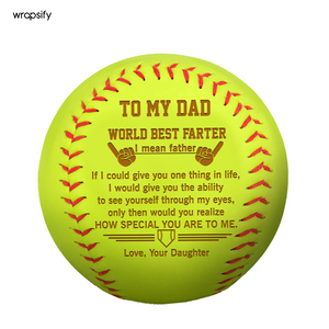 Softball - Softball - To My Dad -  From Daughter - World Best Farter - Gas18030