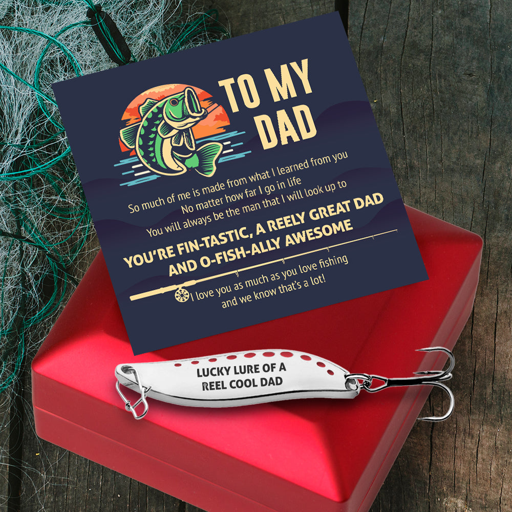 Spoon Fishing Lure - Fishing - To My Dad - Lucky Lure Of A Reel Cool Dad - Gfaa18007