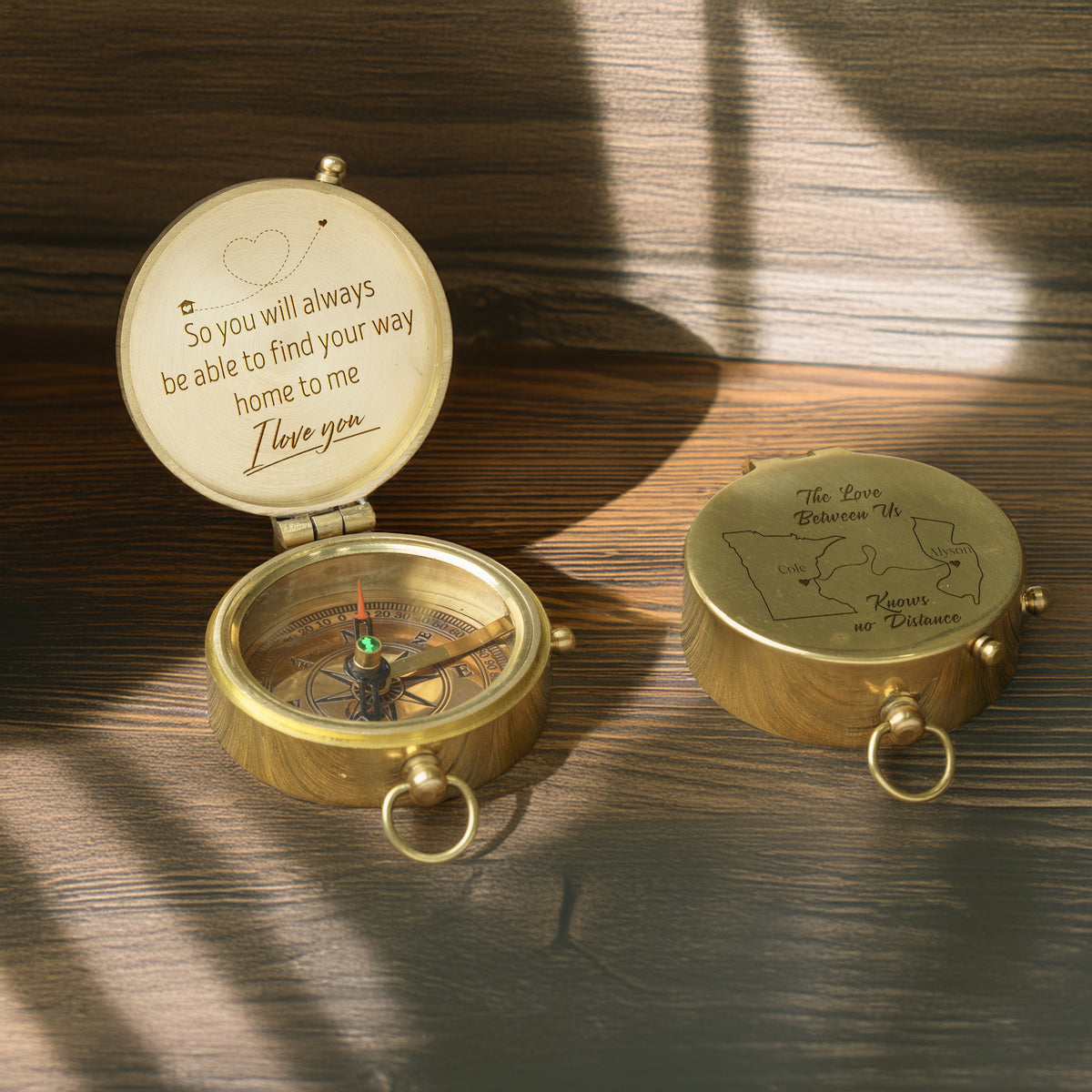 Personalized Compass Gift - For The One Who Needs Reminding - You’re Never Alone - Gpb14026