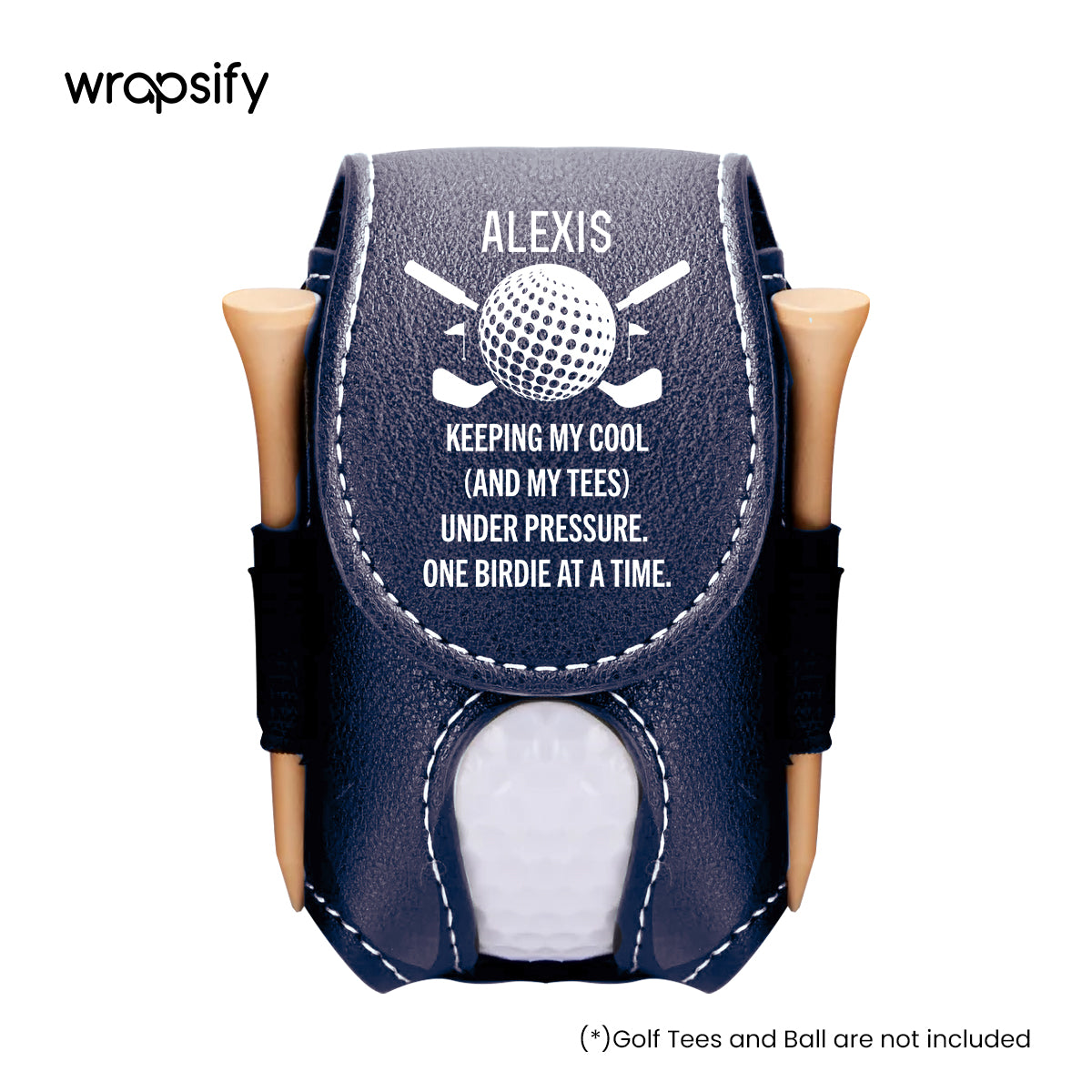 Personalized Golf Tees Pouch - Golf - To Myself - Keeping My Cool And My Tees Under Pressure - Gav34003