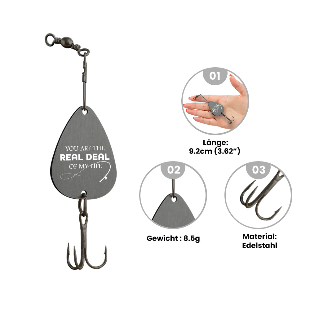 Personalized Engraved Fishing Hook - Fishing - To My Son - You Are The Real Deal Of My Life - Gfa16007