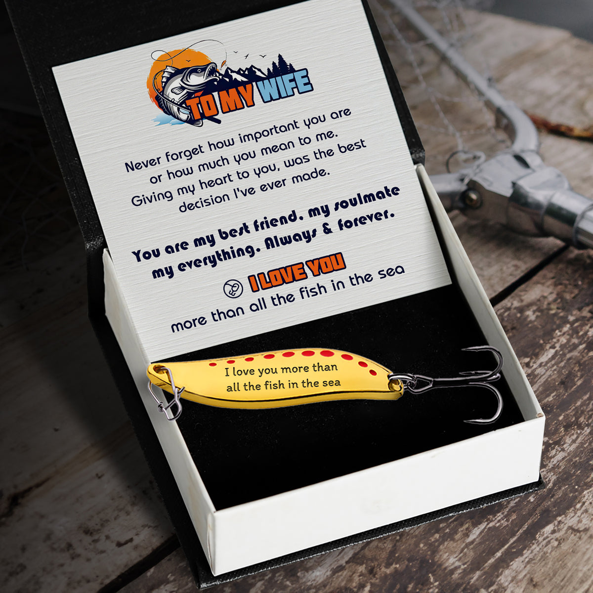 Fishing Lures - Fishing - To My Wife - I Love You - Gfaa15004
