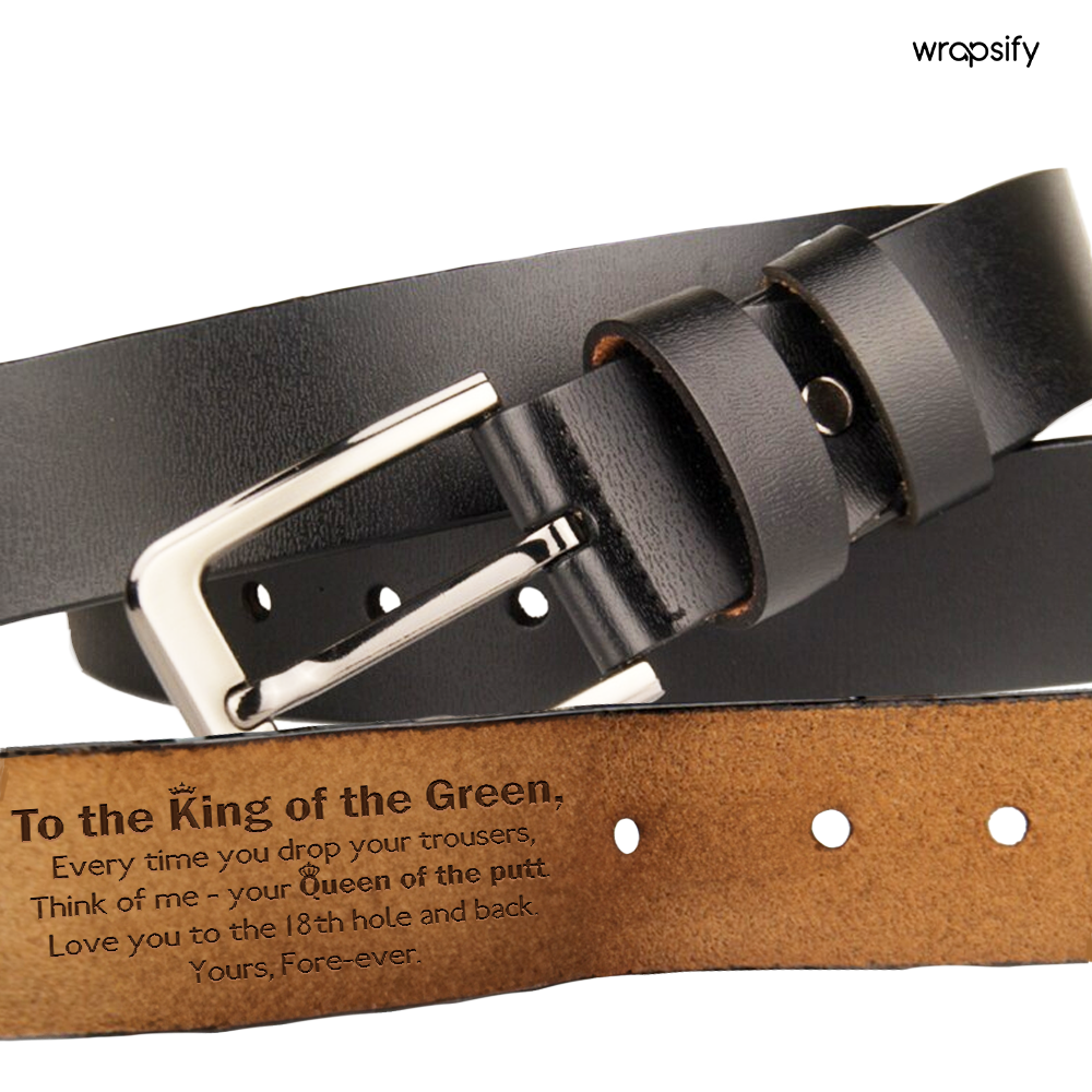 Secret Message Men's Belt - A Unique Expression of Love - Gar26002