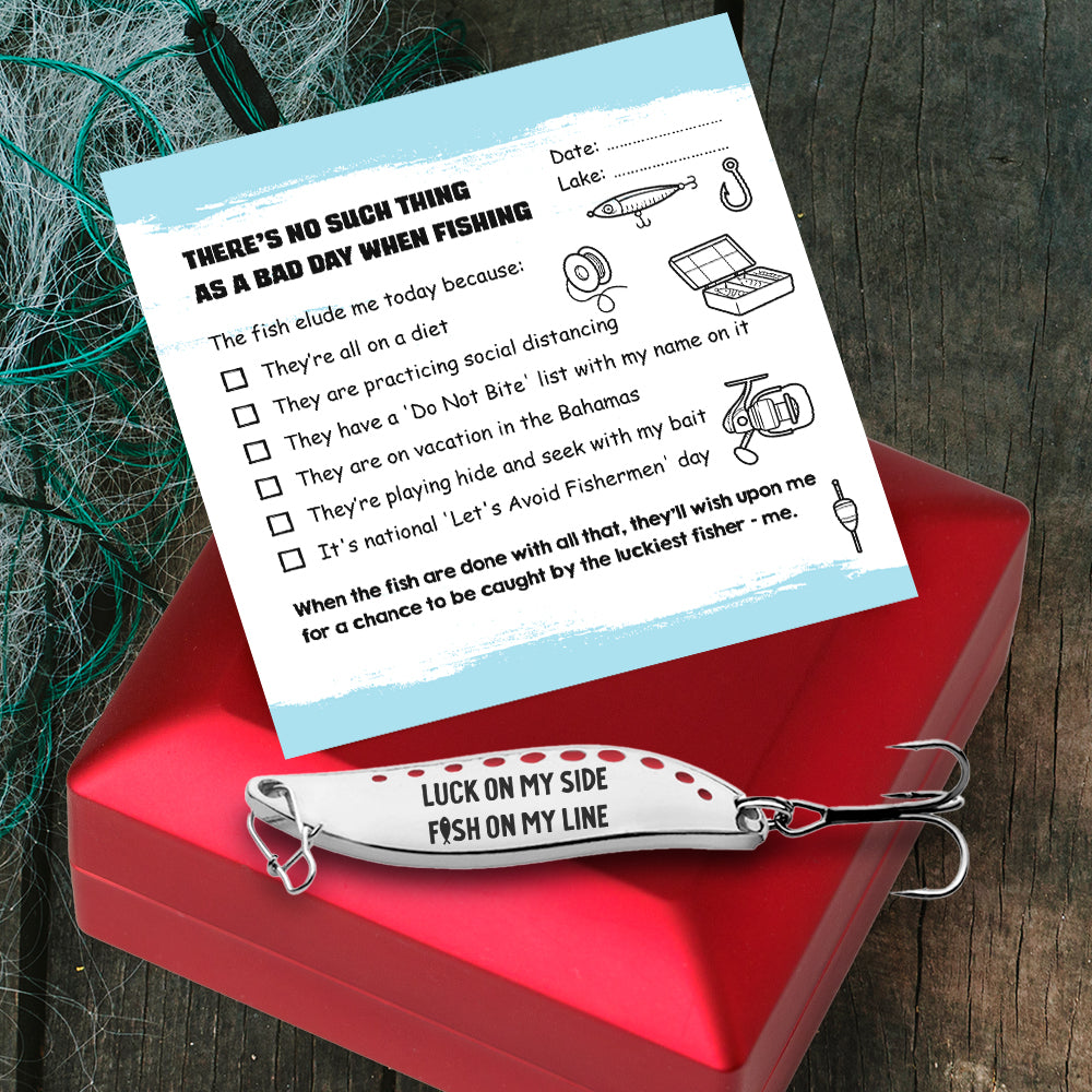 Spoon Fishing Lure - Fishing - To My Myself - Luck On My Side - Gfaa34004