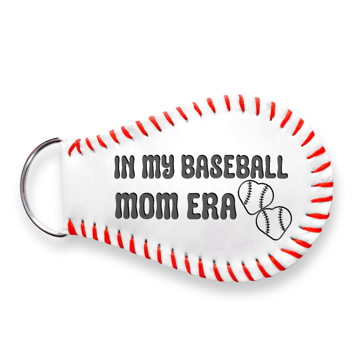 Handmade Leather Baseball Keychain - Baseball - To My Mom - In My Baseball Mom Era - Gkqi19001