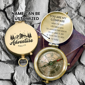 Personalized Engraved Compass - Family - To My Boyfriend - You Are My Compass When I'm Lost - Gpb12016