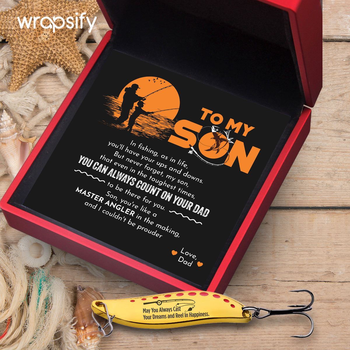 Fishing Lures - Fishing - To My Son - You Can Always Count On Your Dad - Gfaa16008