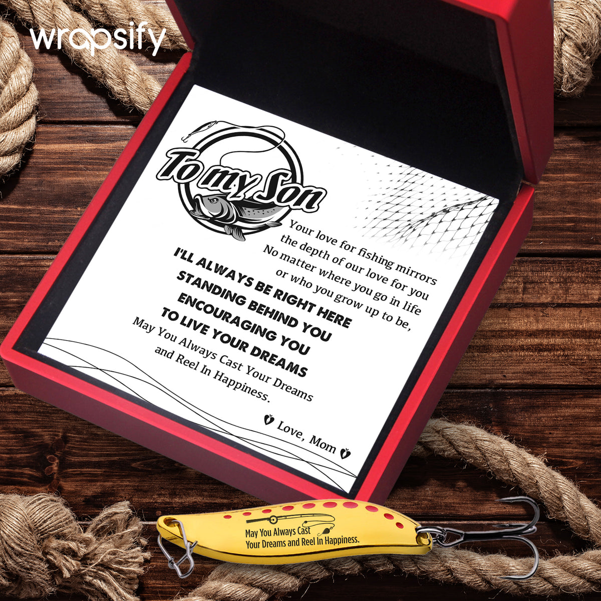 Fishing Lures - Fishing - To My Son - I’ll Always Be Right Here - Gfaa16007