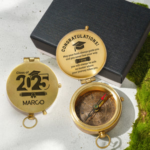 Personalized Engraved Compass - Family - To My Son - I Pray You Will Always Be Safe - Gpb16077