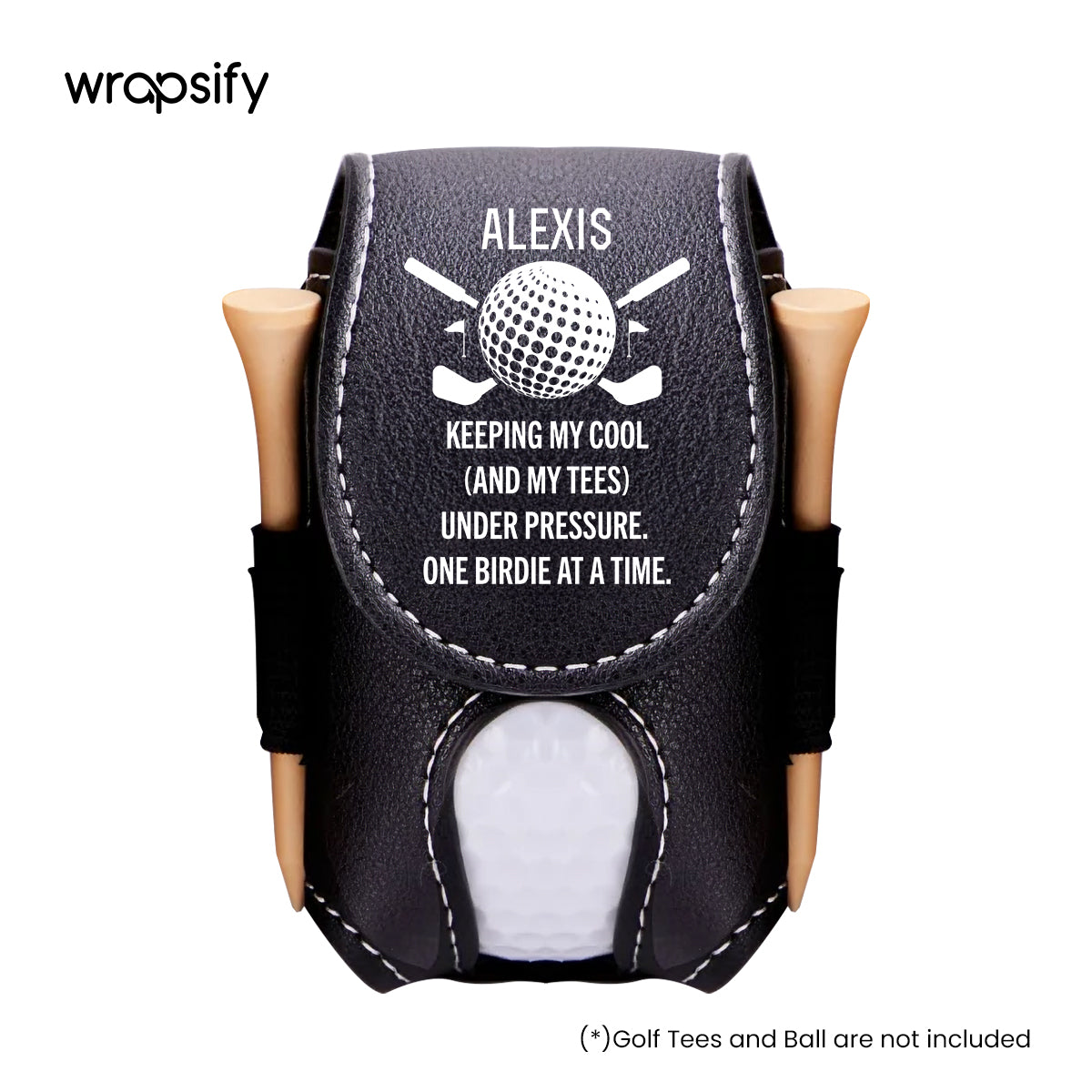 Personalized Golf Tees Pouch - Golf - To Myself - Keeping My Cool And My Tees Under Pressure - Gav34003