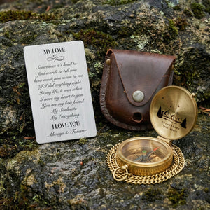 Personalized Compass Gift - You Can’t Always Be There - But This Can - Gpb26012