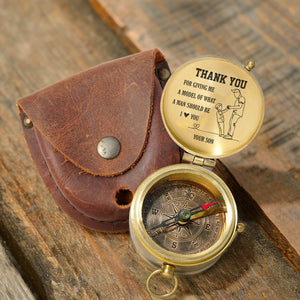Personalized Engraved Compass - Family - To My Dad - From Son - I Love You - Gpb18057