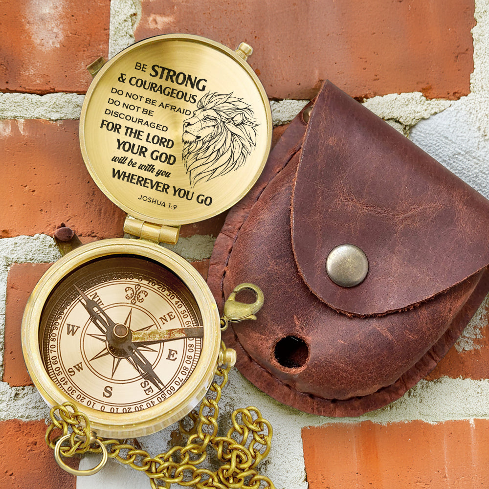 Personalized Engraved Compass - Family - To My Son - Your God Will Be With You Wherever You Go - Gpb16076