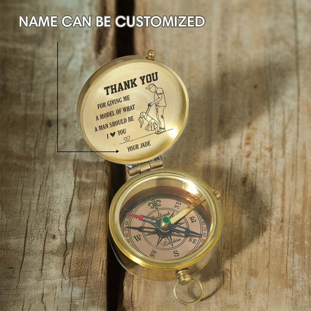 Personalized Engraved Compass - Family - To My Dad - From Daughter - I Love You - Gpb18058