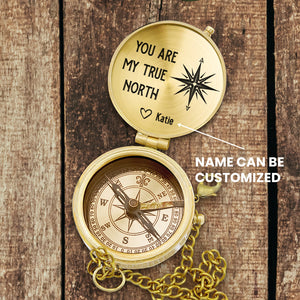 Personalized Engraved Compass - Family - To My Wife - You Are My True North - Gpb15009