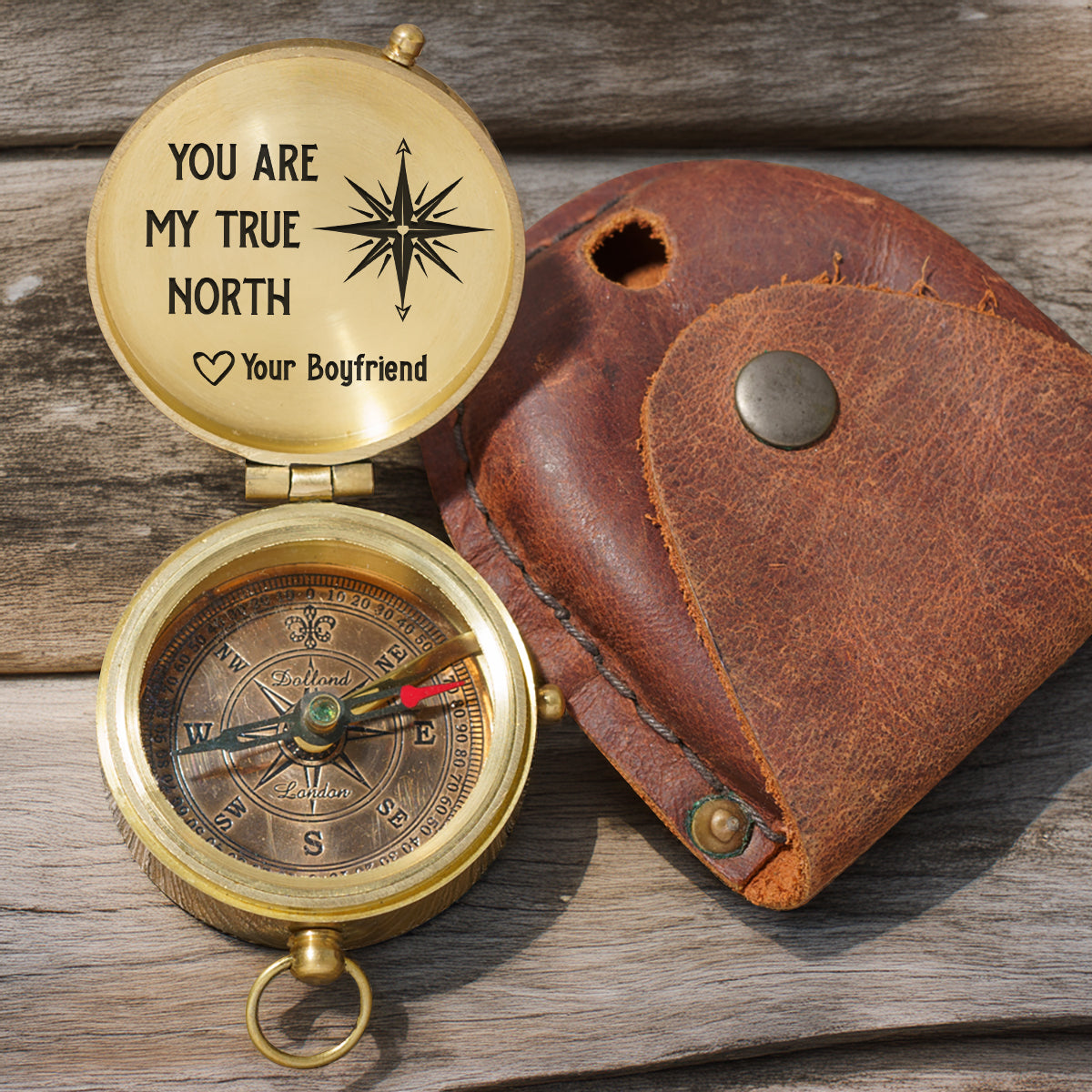 Personalized Engraved Compass - Family - To My Girlfriend - You Are My True North - Gpb13019