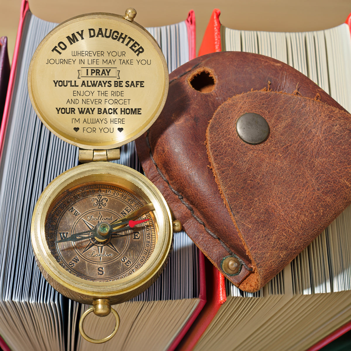 Personalized Engraved Compass - Family - To My Daughter - I’m Always Here For You - Gpb17016