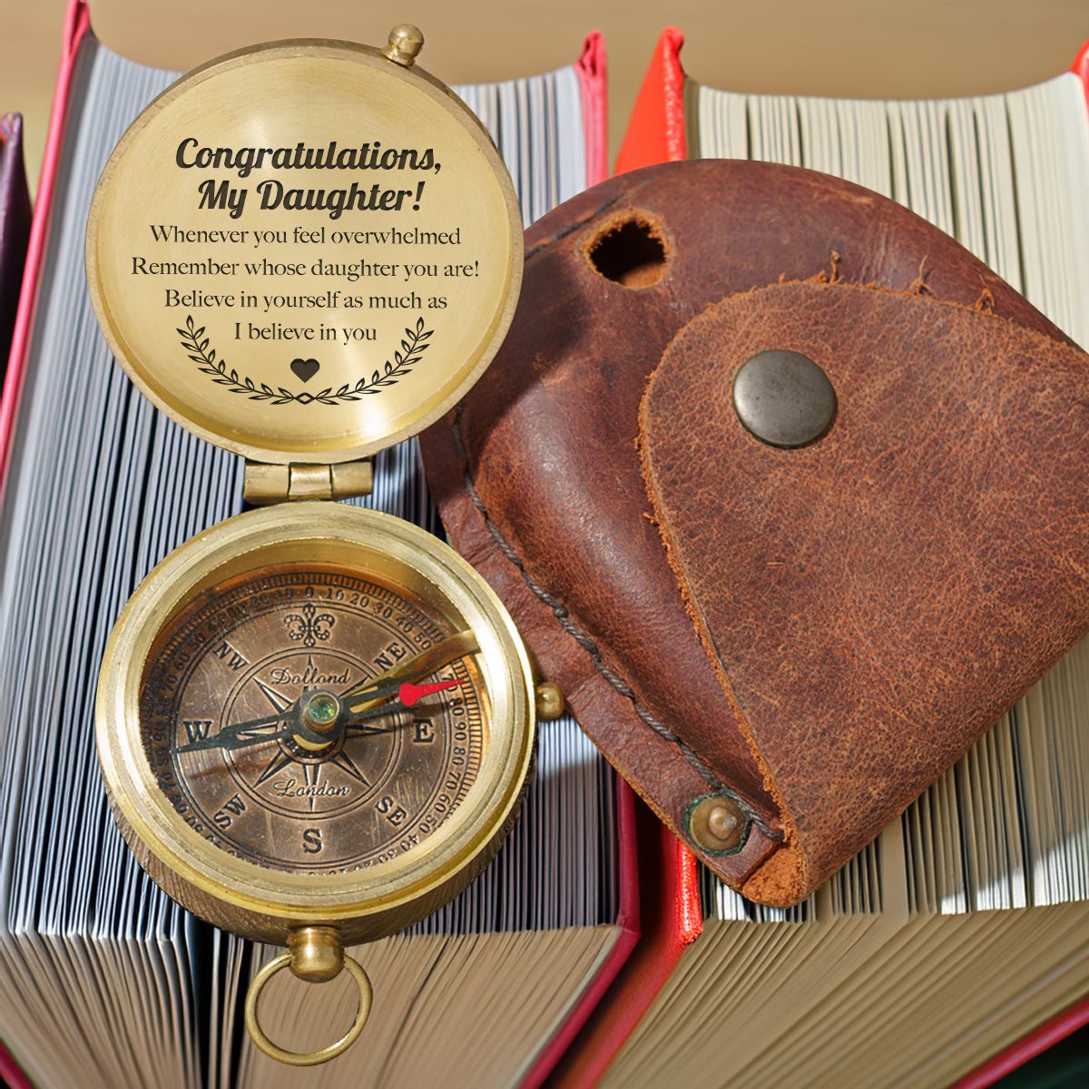 Personalized Engraved Compass - Family - To My Daughter - Believe In Yourself As Much As I Believe In You - Gpb17015