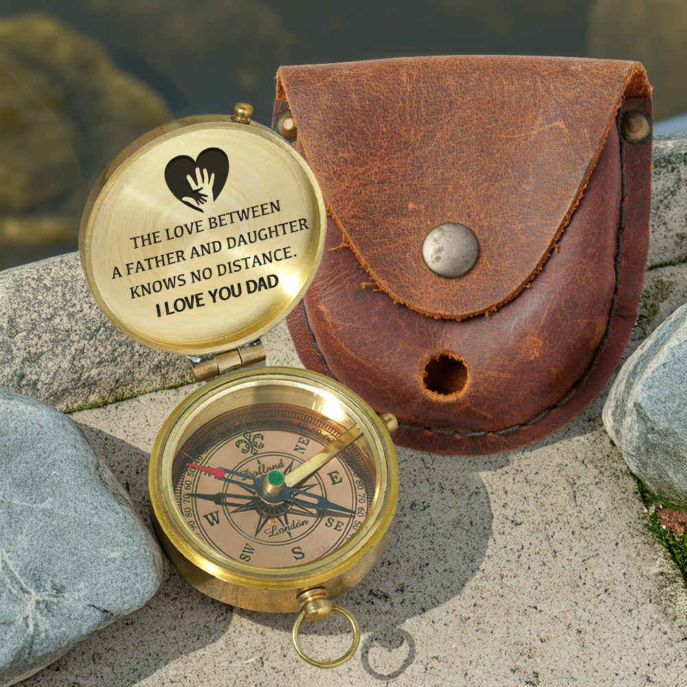 Personalized Engraved Compass - Family - To My Dad - From Daughter - I Love You Dad - Gpb18053