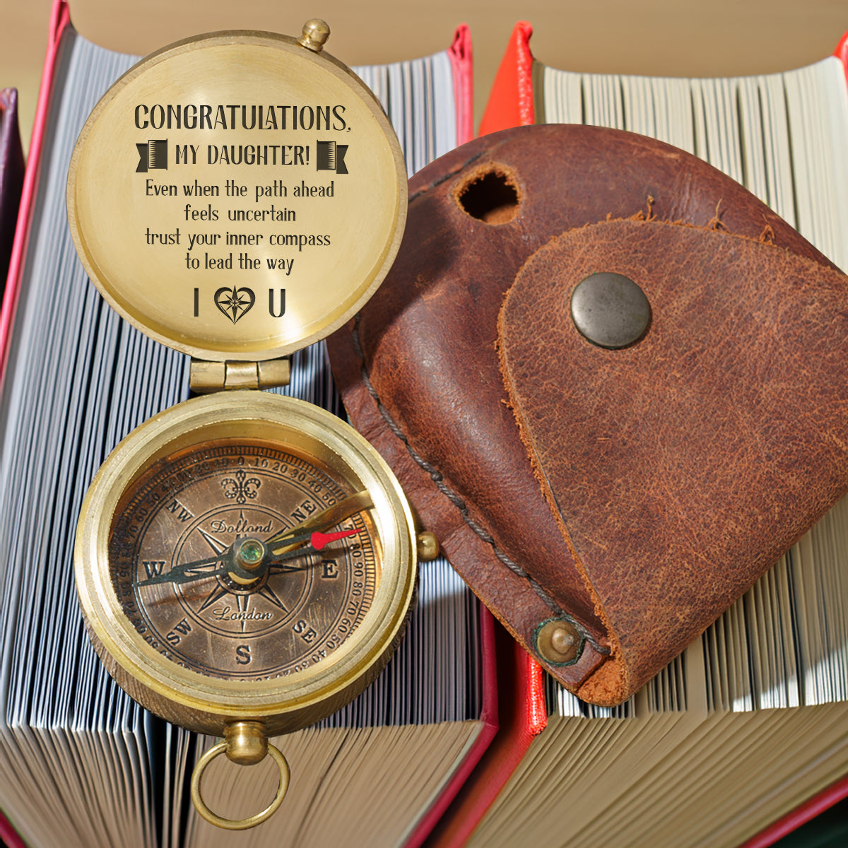 Personalized Engraved Compass - Family - To My Daughter - Congratulations - Gpb17017