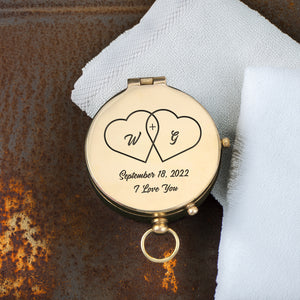 Personalized Engraved Compass - Family - For Couple - I Love You - Gpb26280