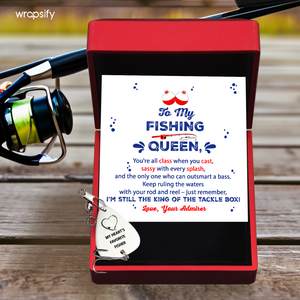 Engraved Fishing Hook - Fishing - To My Queen - Keep Ruling The Waters - Gfa13015