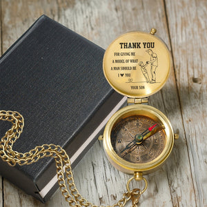 Personalized Engraved Compass - Family - To My Dad - From Son - I Love You - Gpb18057