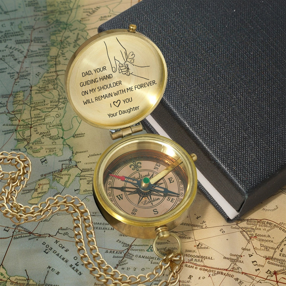 Personalized Engraved Compass - Family - To My Dad - From Daughter - I Love You - Gpb18048