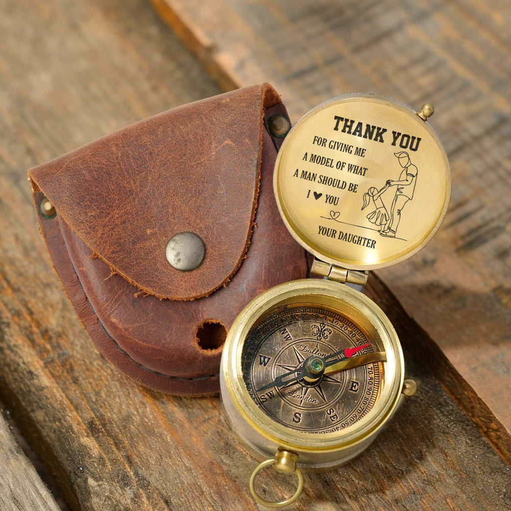 Personalized Engraved Compass - Family - To My Dad - From Daughter - I Love You - Gpb18058