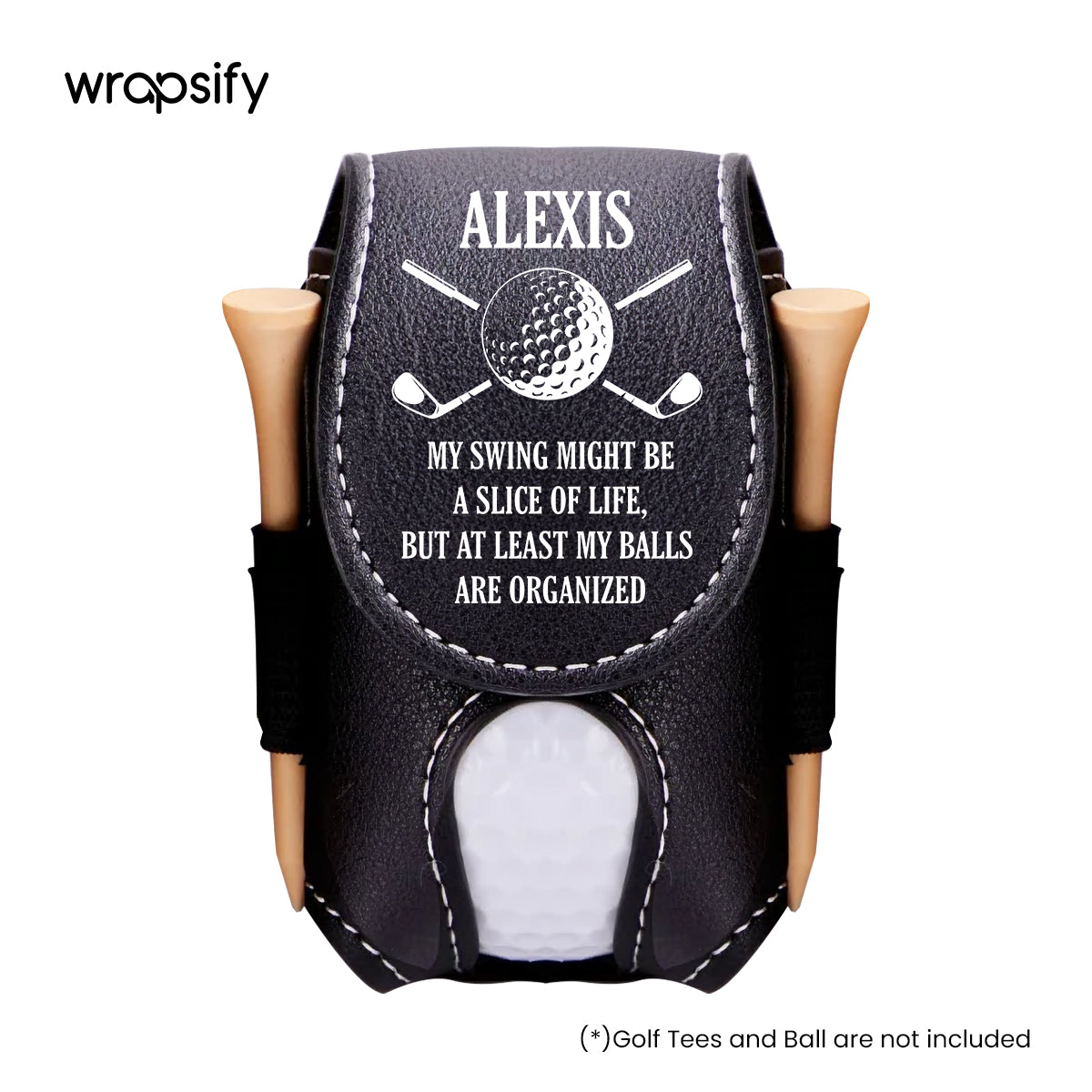 Personalized Golf Tees Pouch - Golf - To Myself - A Place For My Balls That Isn't The Round - Gav34001