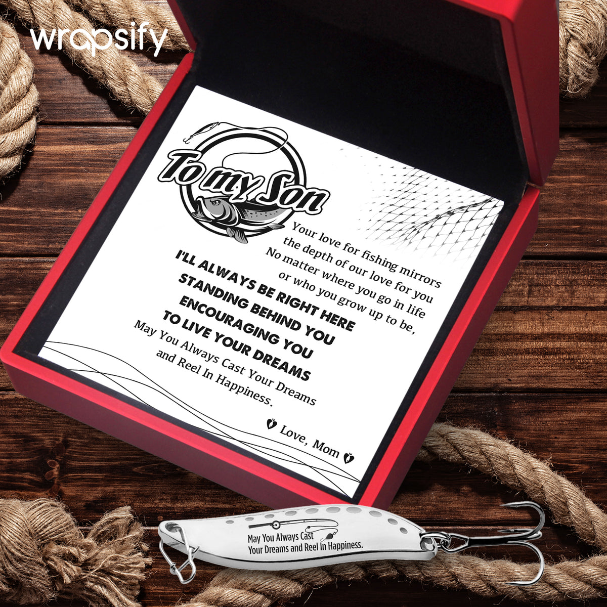 Fishing Lures - Fishing - To My Son - I’ll Always Be Right Here - Gfaa16007