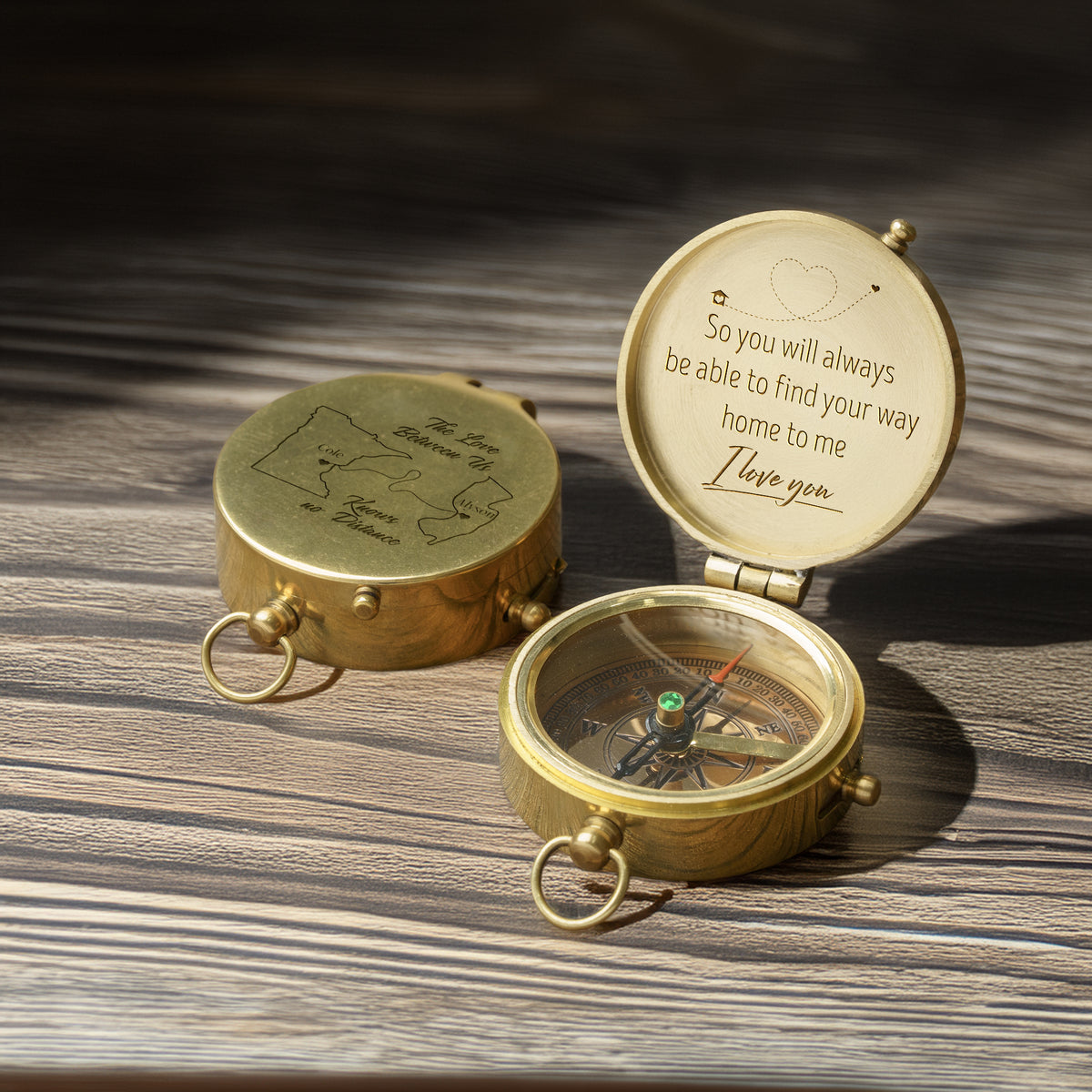 Personalized Compass Gift - For The One Who Needs Reminding - You’re Never Alone - Gpb14026