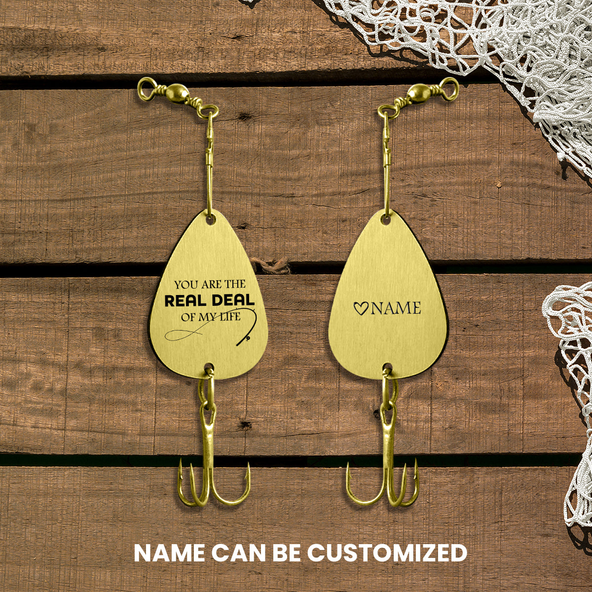 Personalized Engraved Fishing Hook - Fishing - To My Son - You Are The Real Deal Of My Life - Gfa16007