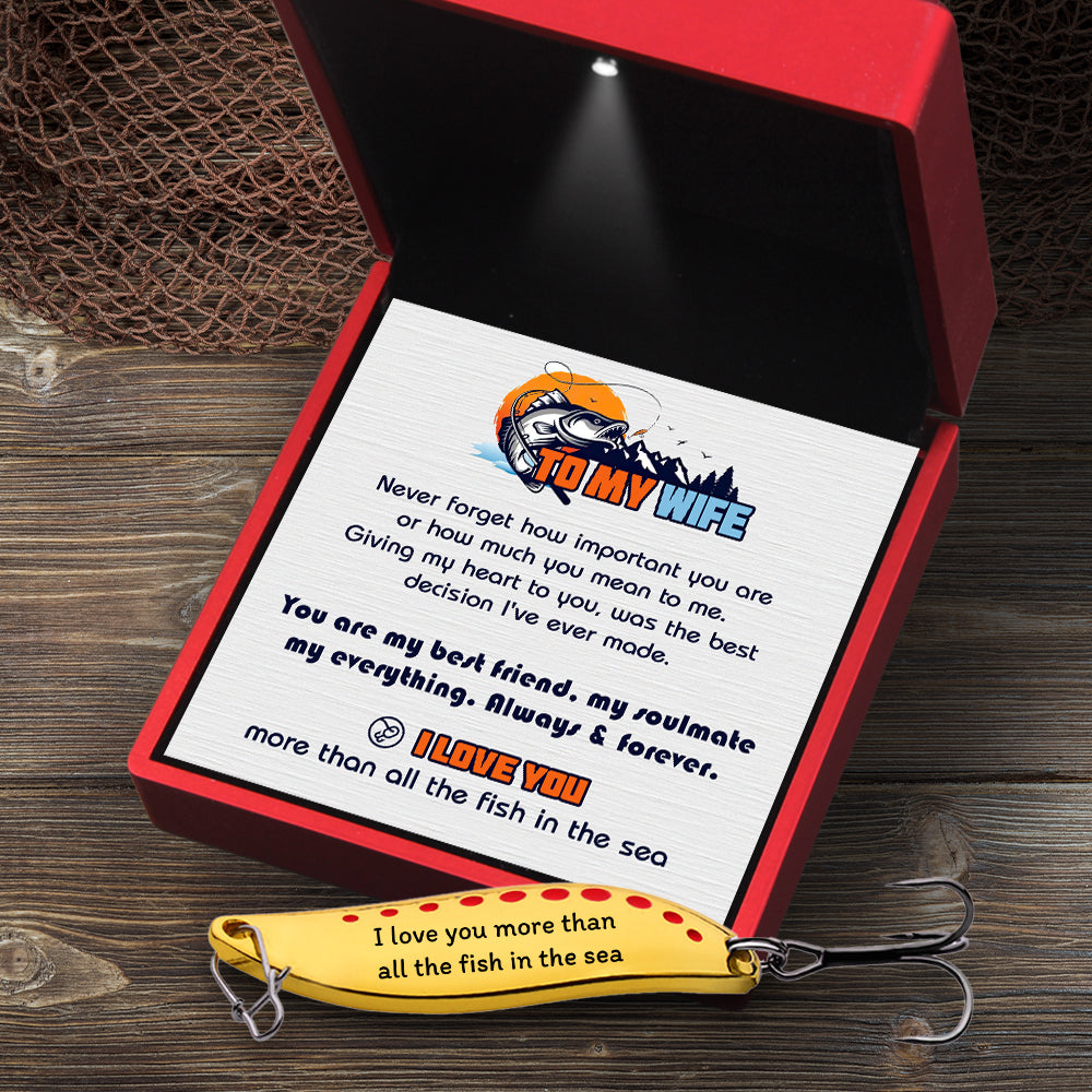 Fishing Lures - Fishing - To My Wife - I Love You - Gfaa15004