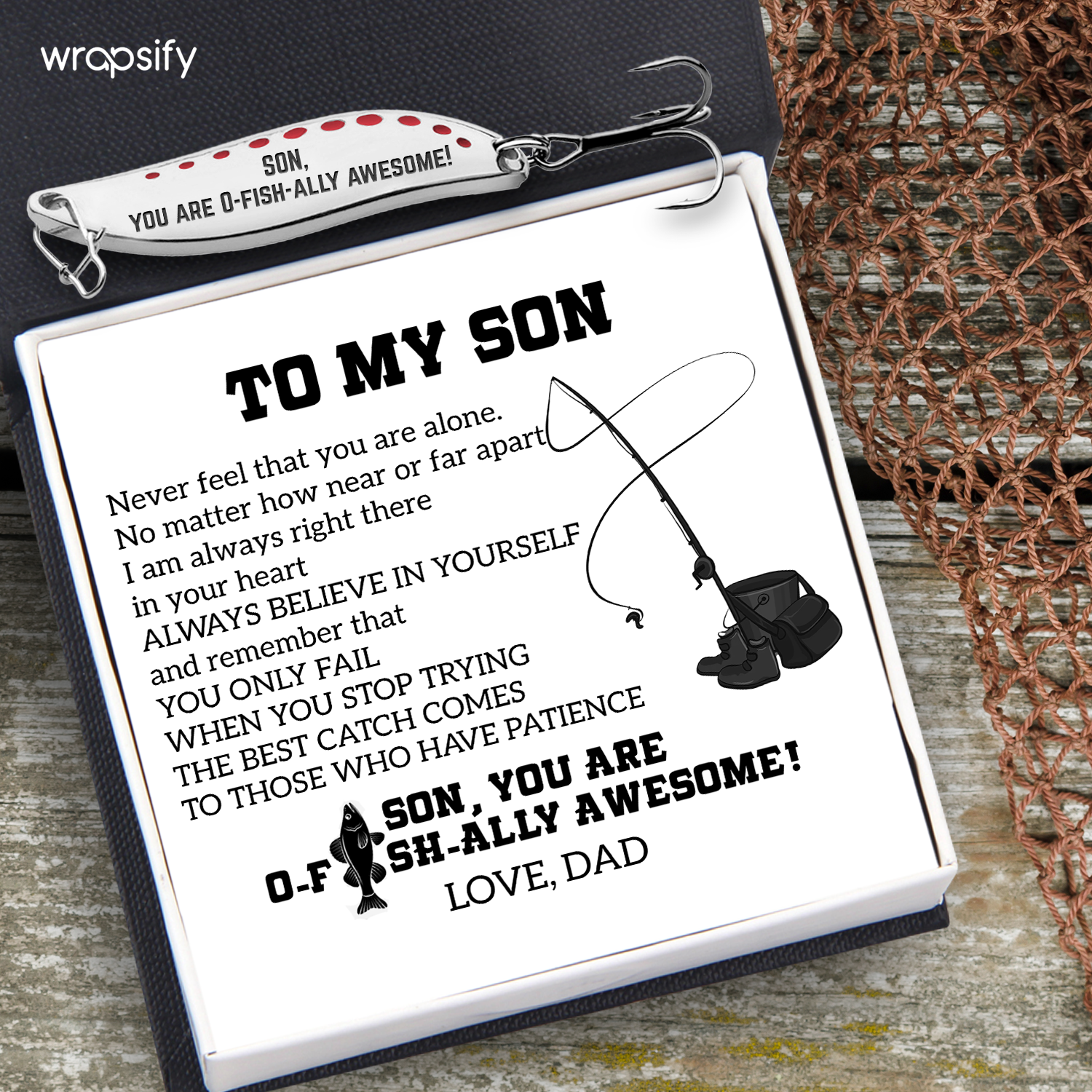 Fishing Lures - Fishing - To My Son - You Are O-fish-Ally Awesome - Gfaa16005