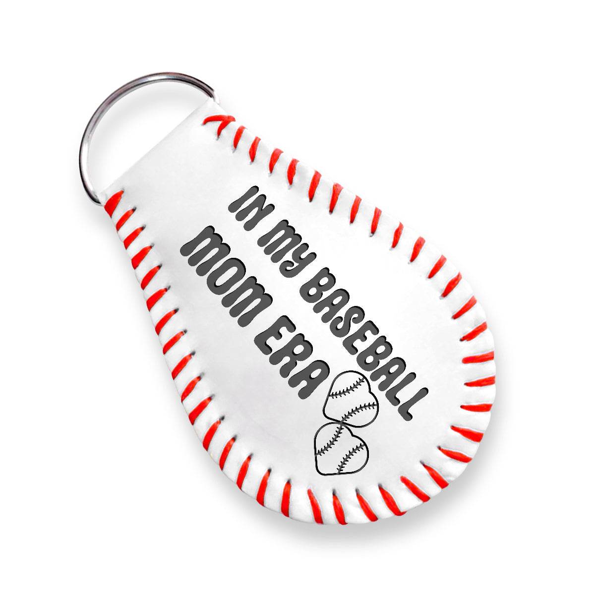 Handmade Leather Baseball Keychain - Baseball - To My Mom - In My Baseball Mom Era - Gkqi19001