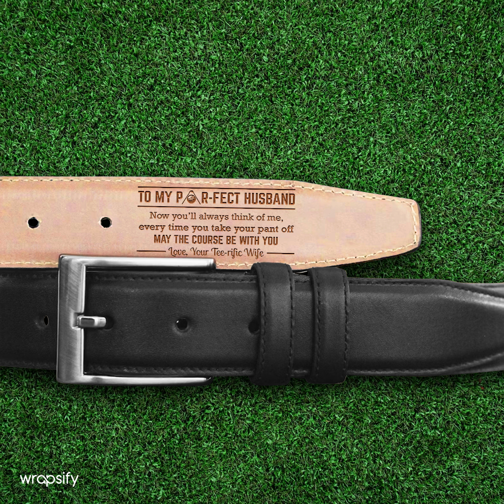 Swing in Style! Leather Golf Belt with a Secret Twist - Gar14004