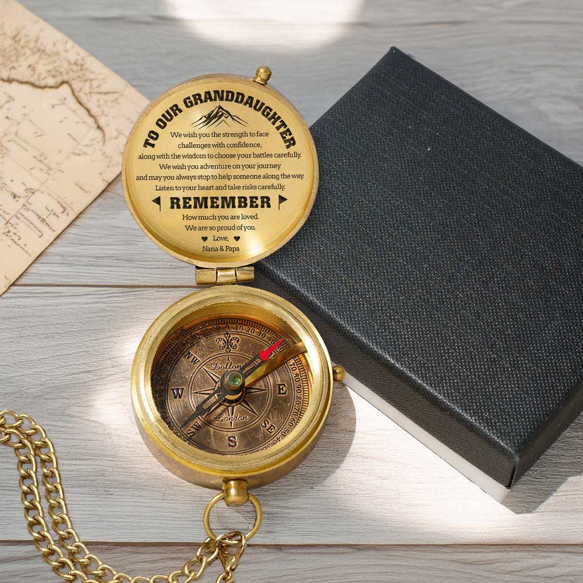 Personalized Engraved Compass - Family - To Our Granddaughter - We Are So Proud Of You - Gpb23013