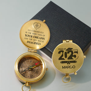 Personalized Engraved Compass - Family - To My Son - Live The Life You've Imagined - Gpb16078