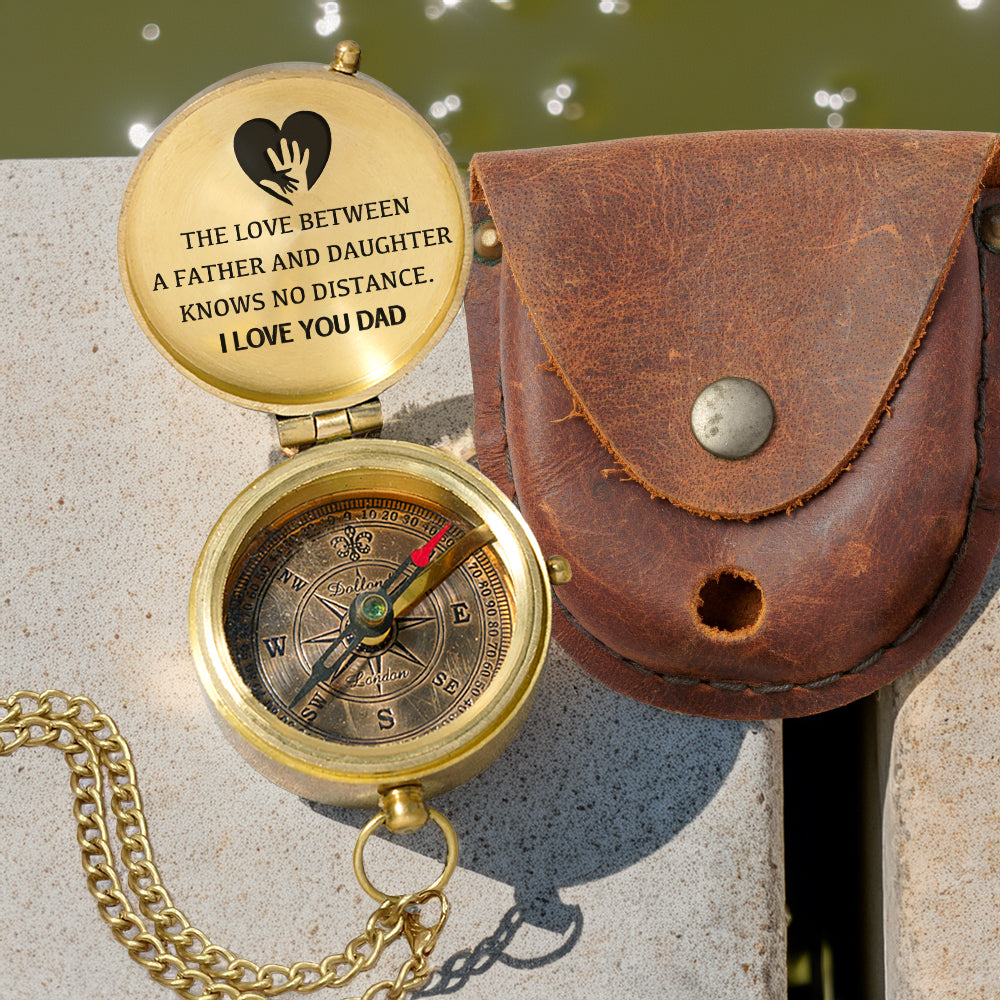 Personalized Engraved Compass - Family - To My Dad - From Daughter - I Love You Dad - Gpb18053