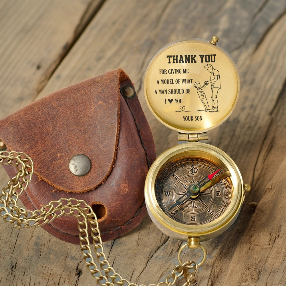Personalized Engraved Compass - Family - To My Dad - From Son - I Love You - Gpb18057