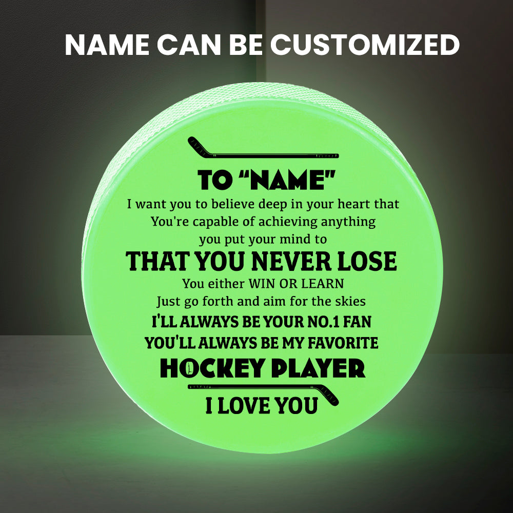 Personalized Hockey Puck - Hockey - To My Daughter - You Are Capable Of Achieving Anything  - Gai17008