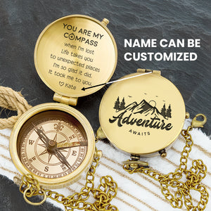 Personalized Engraved Compass - Family - To My Boyfriend - You Are My Compass When I'm Lost - Gpb12016